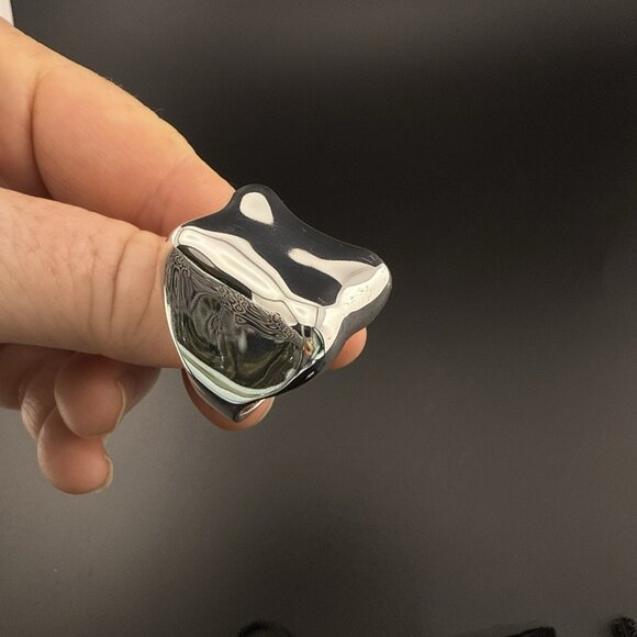 RLM Ring Robert Lee Morris Tablet Rectangle Modernist Bronze Bold QVC size 10 - Picture 14 of 14